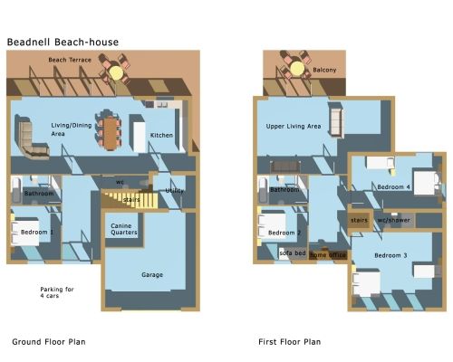 Beadnell Beach House floorplan