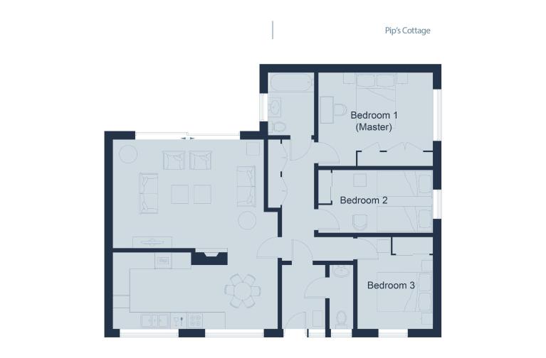 Pips Cottage floorplan