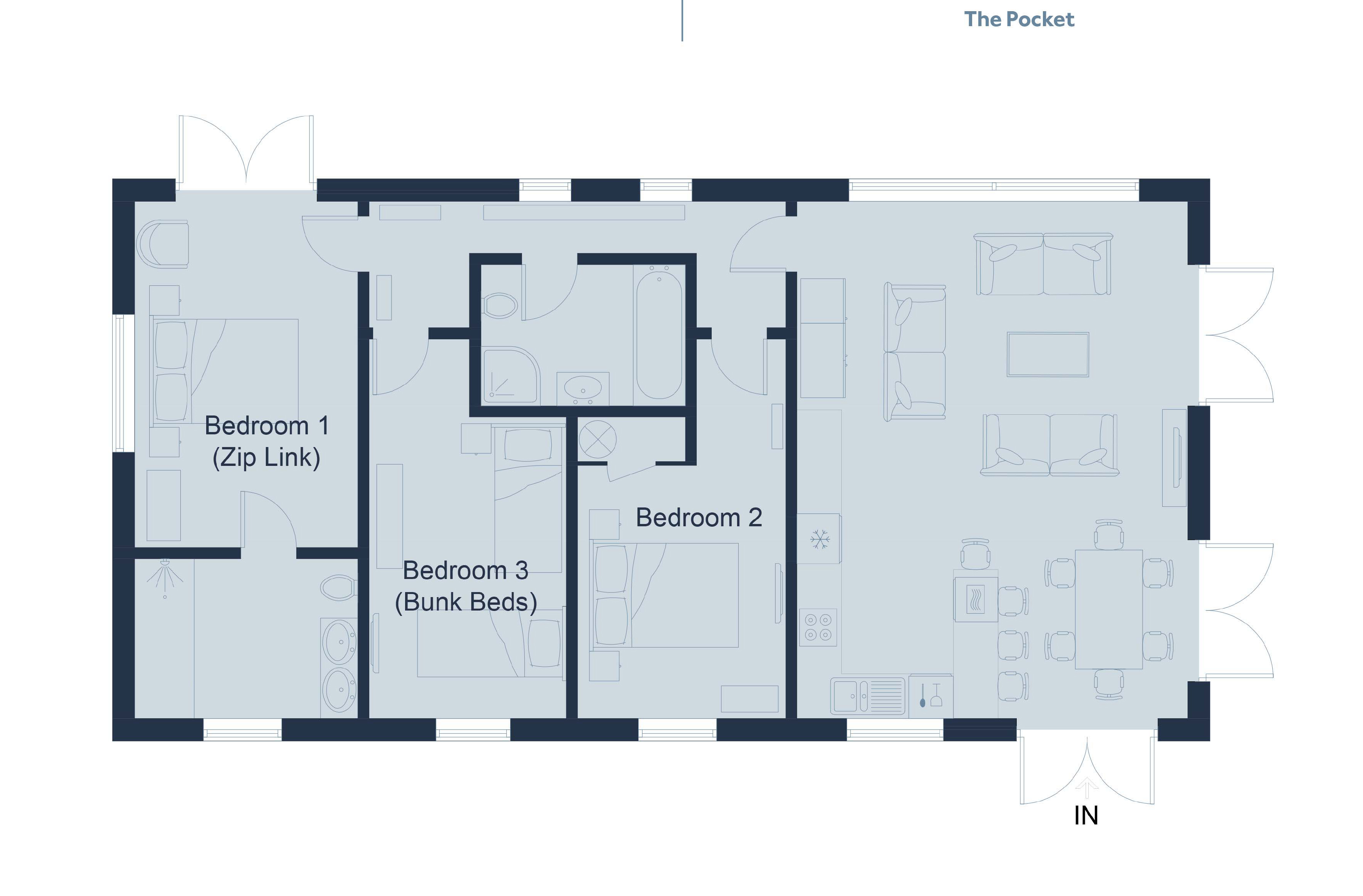 The Pocket floorplan