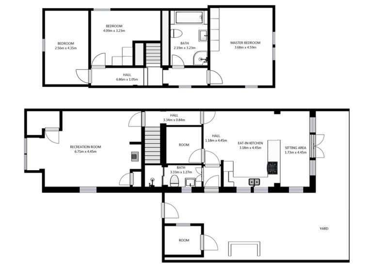 Victoria Cottage floorplan
