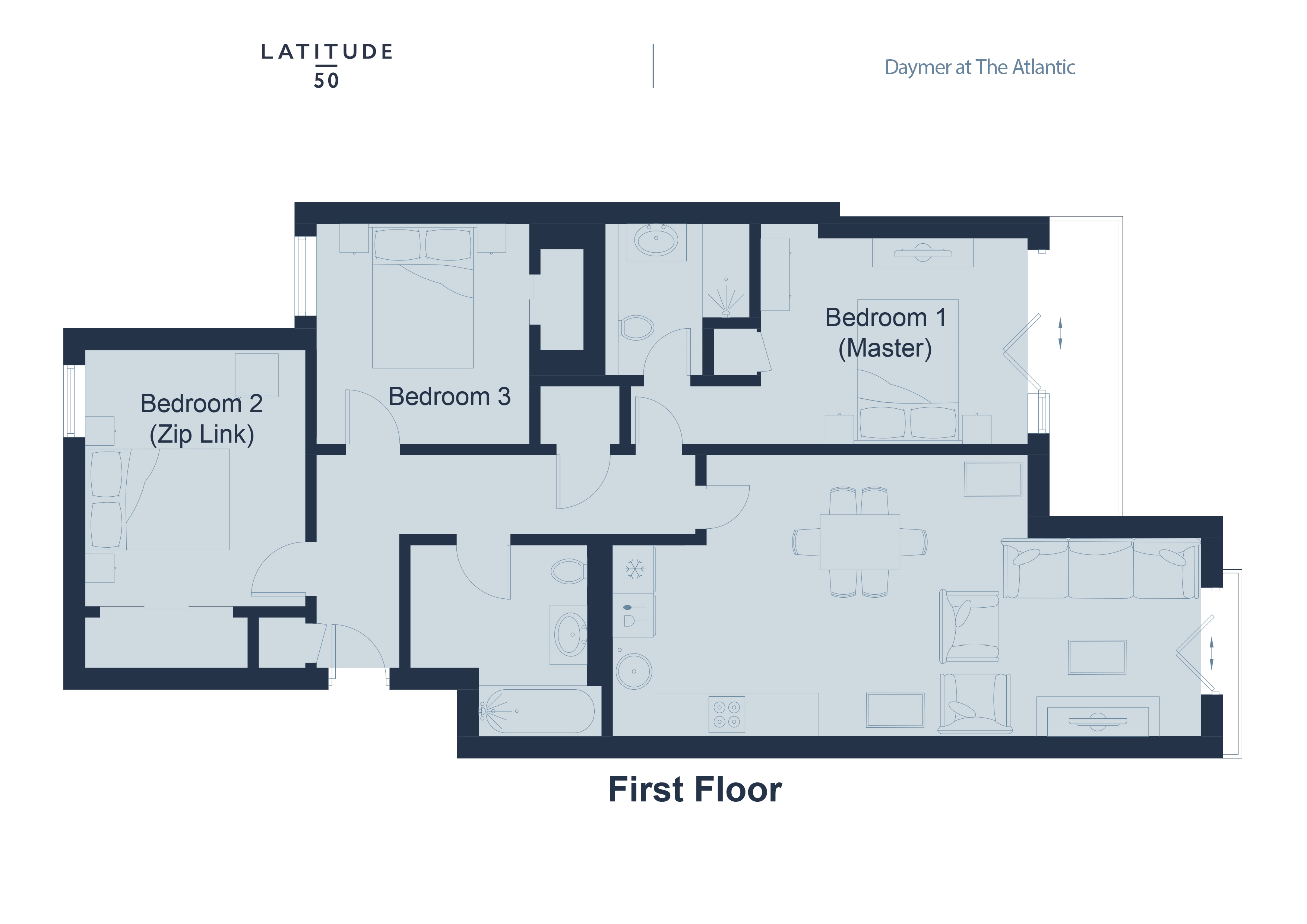 Daymer at The Atlantic floorplan