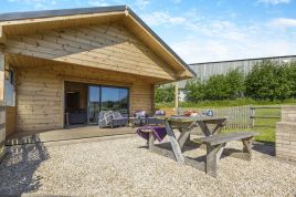 Plum Log Cabin