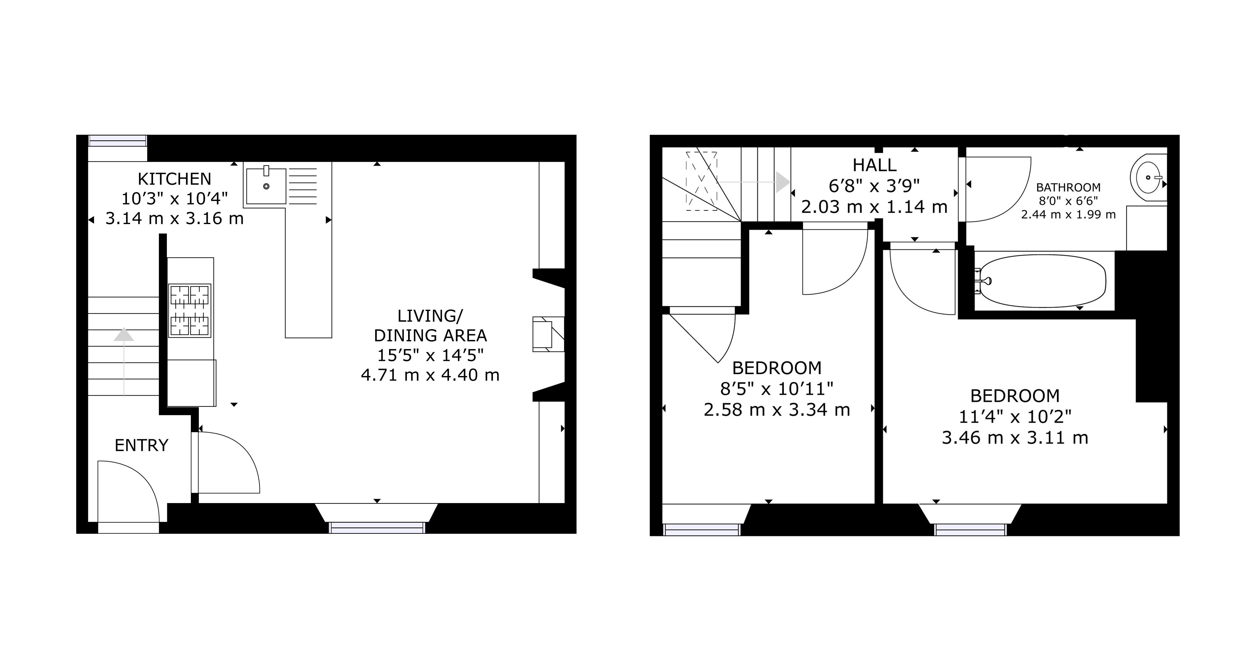 Dovetail Cottage floorplan