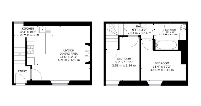 Dovetail Cottage floorplan