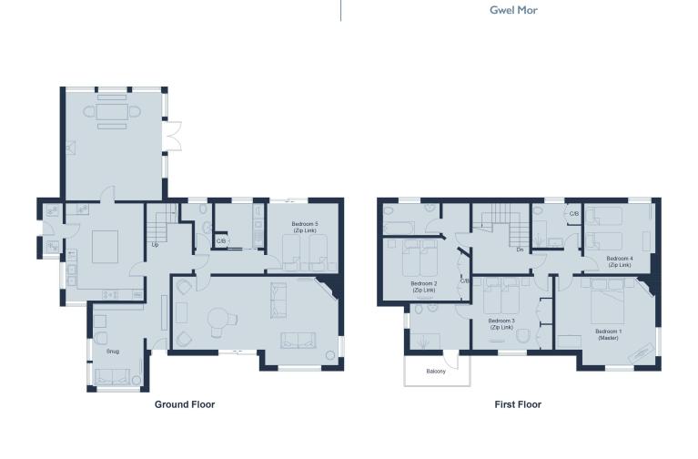 Gwel Mor floorplan