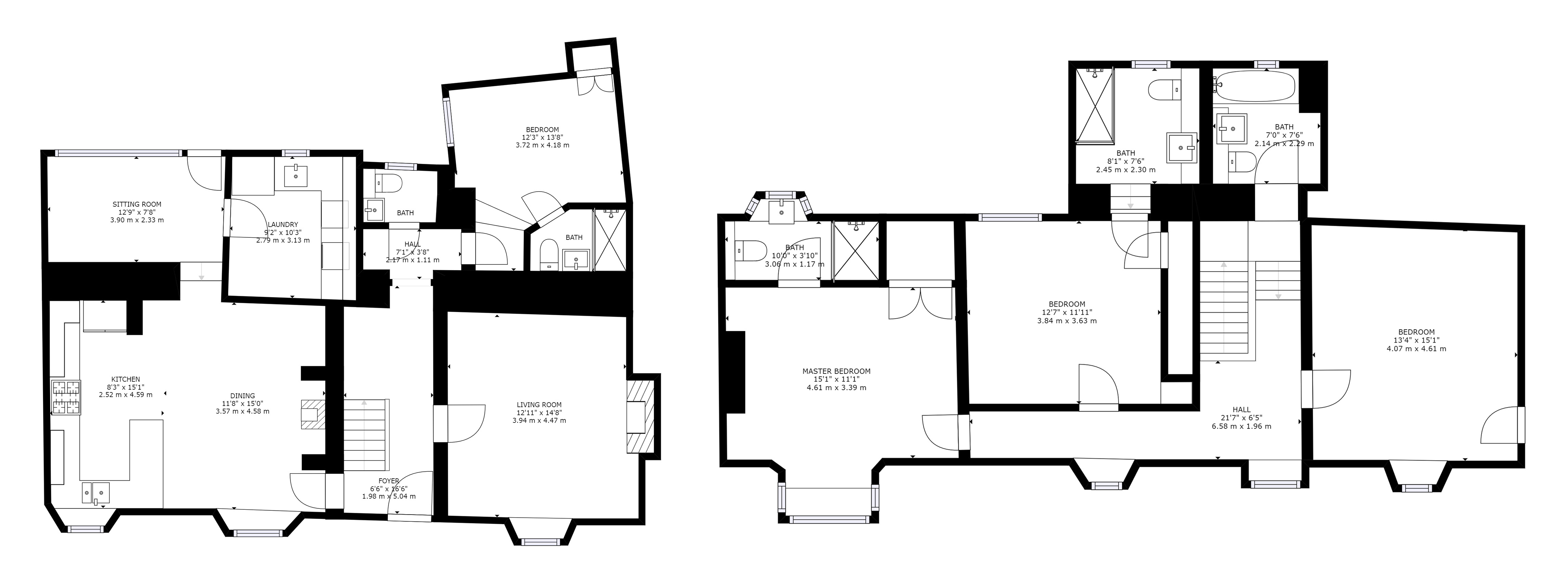 The Carriage House floorplan