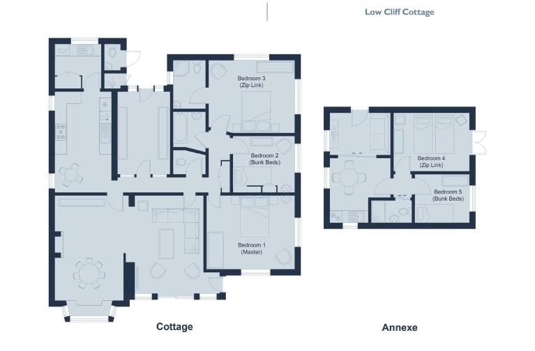 Low Cliff Cottage floorplan