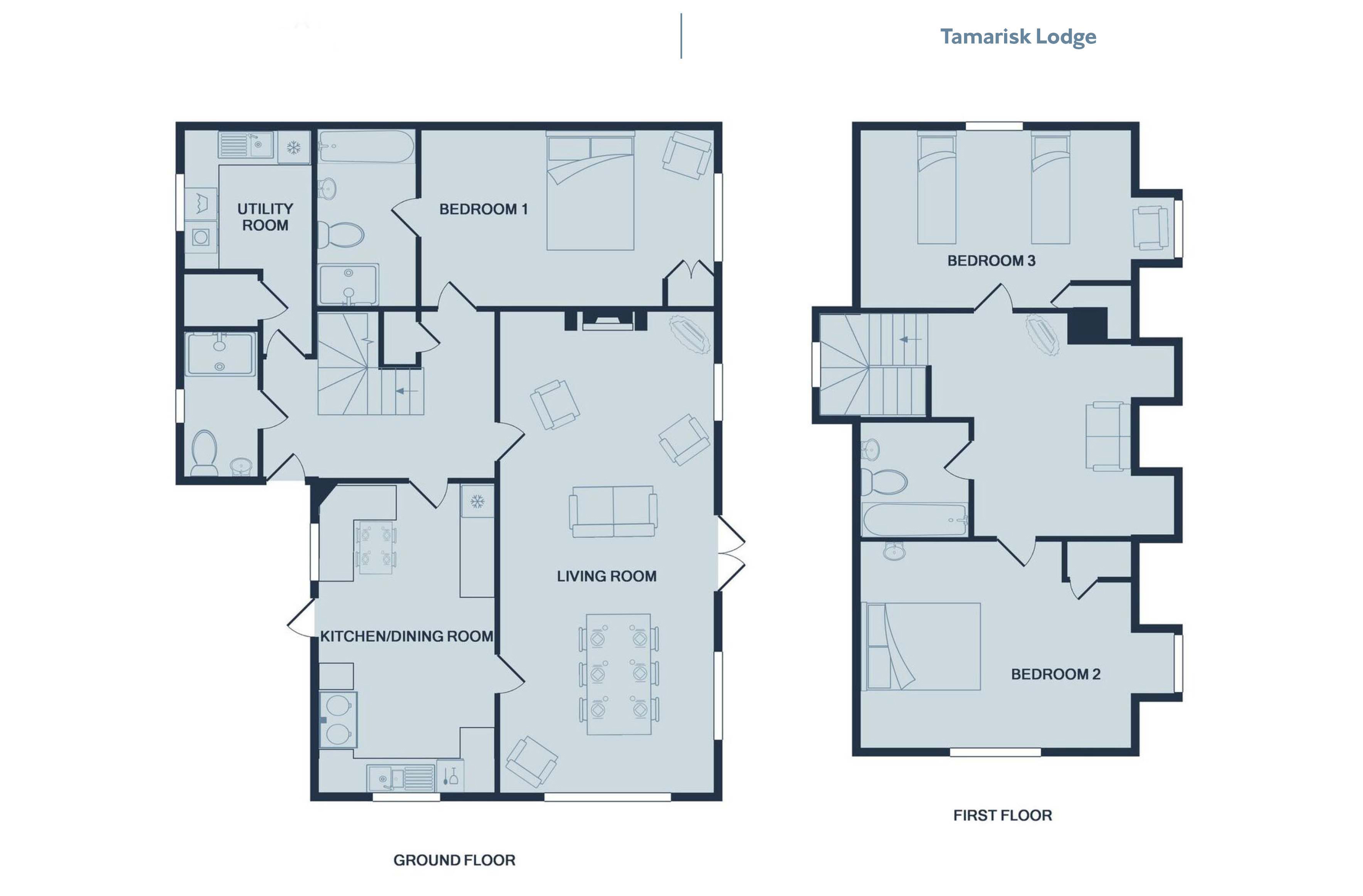 Tamarisk Lodge floorplan