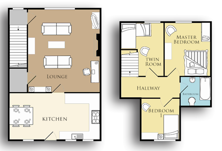 Hopping Hare Cottage floorplan