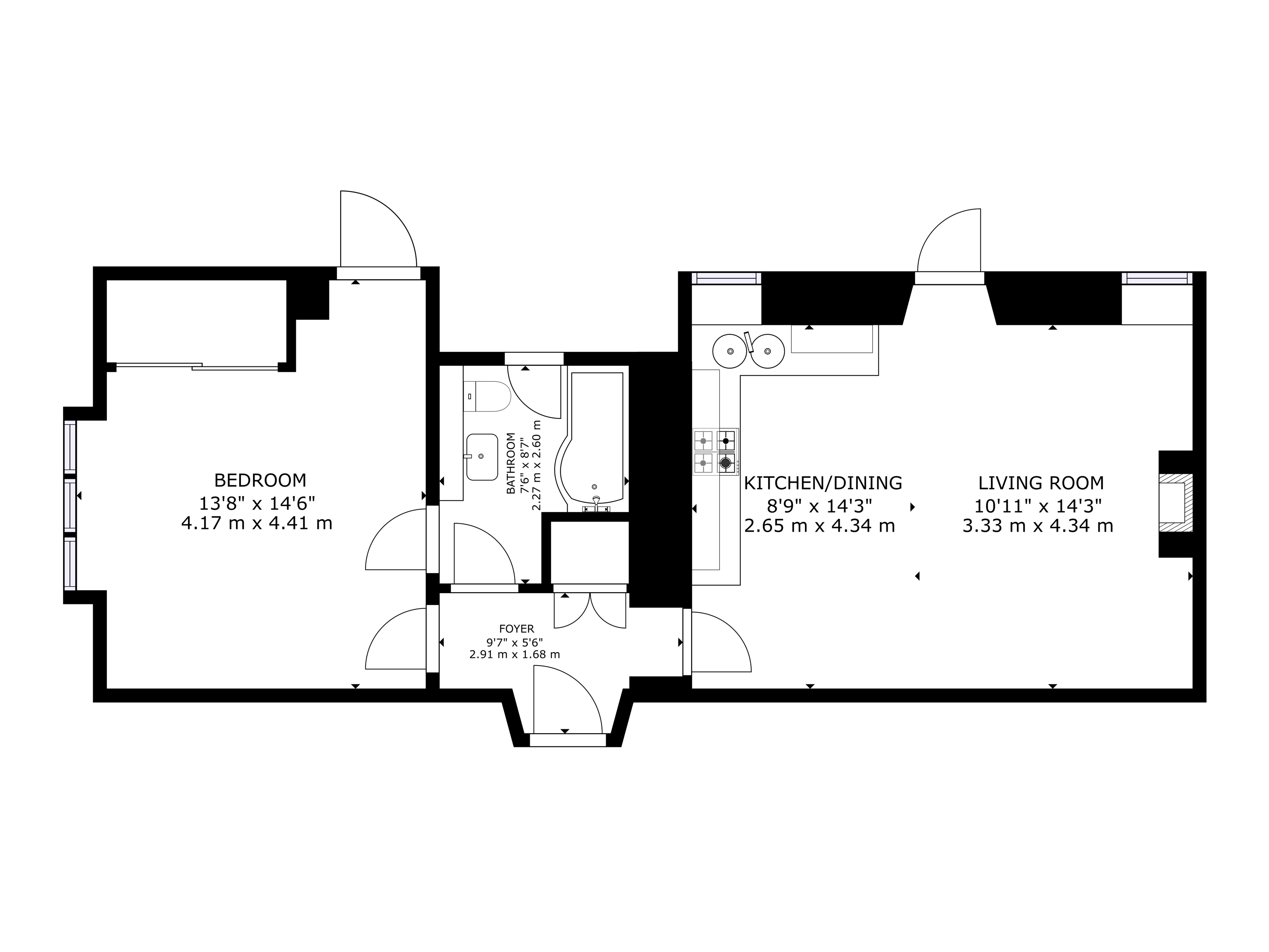 Curlew Cottage Bamburgh floorplan