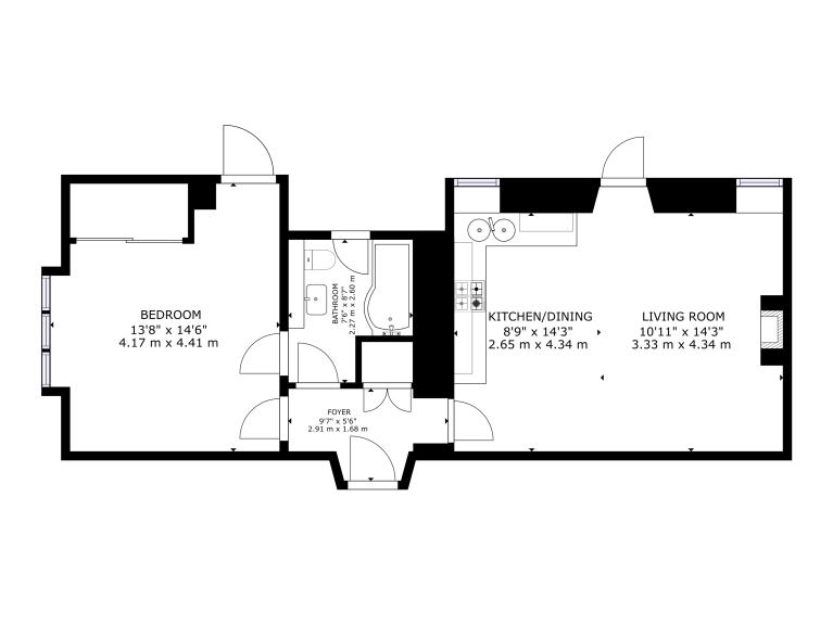 Curlew Cottage Bamburgh floorplan