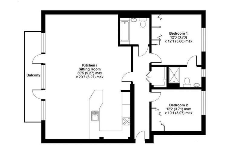 12 At 270 North floorplan