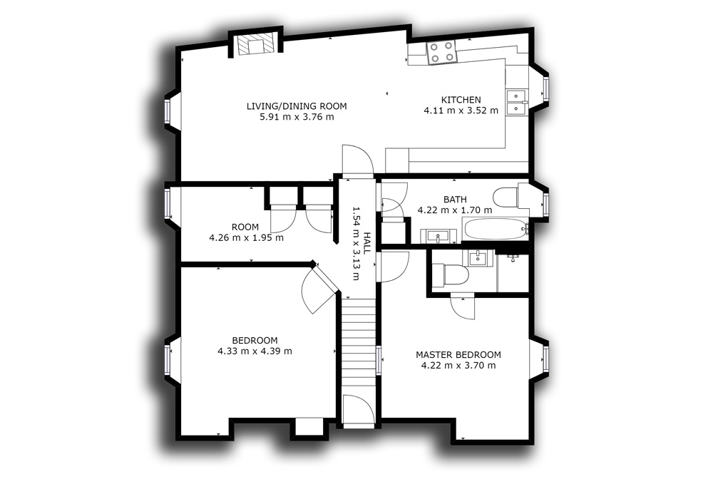 The Buttery floorplan