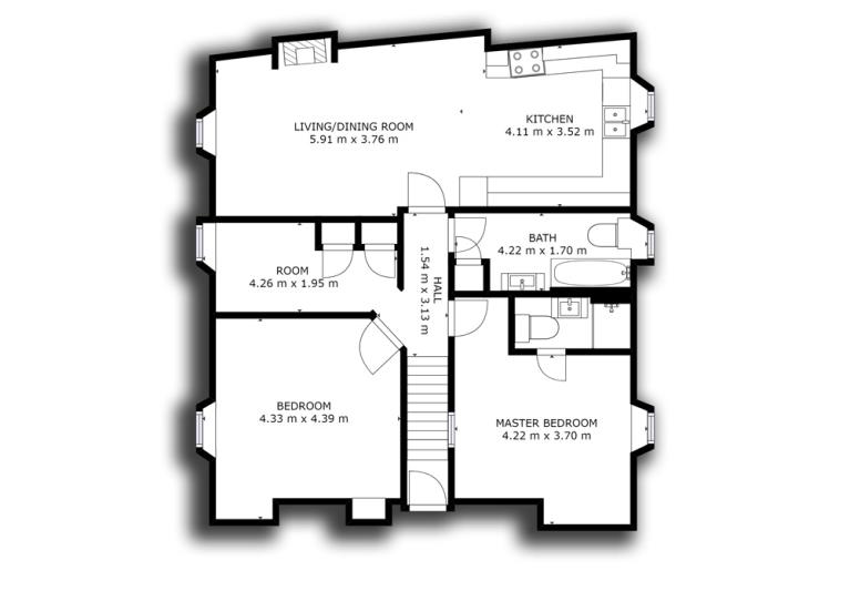 The Buttery floorplan