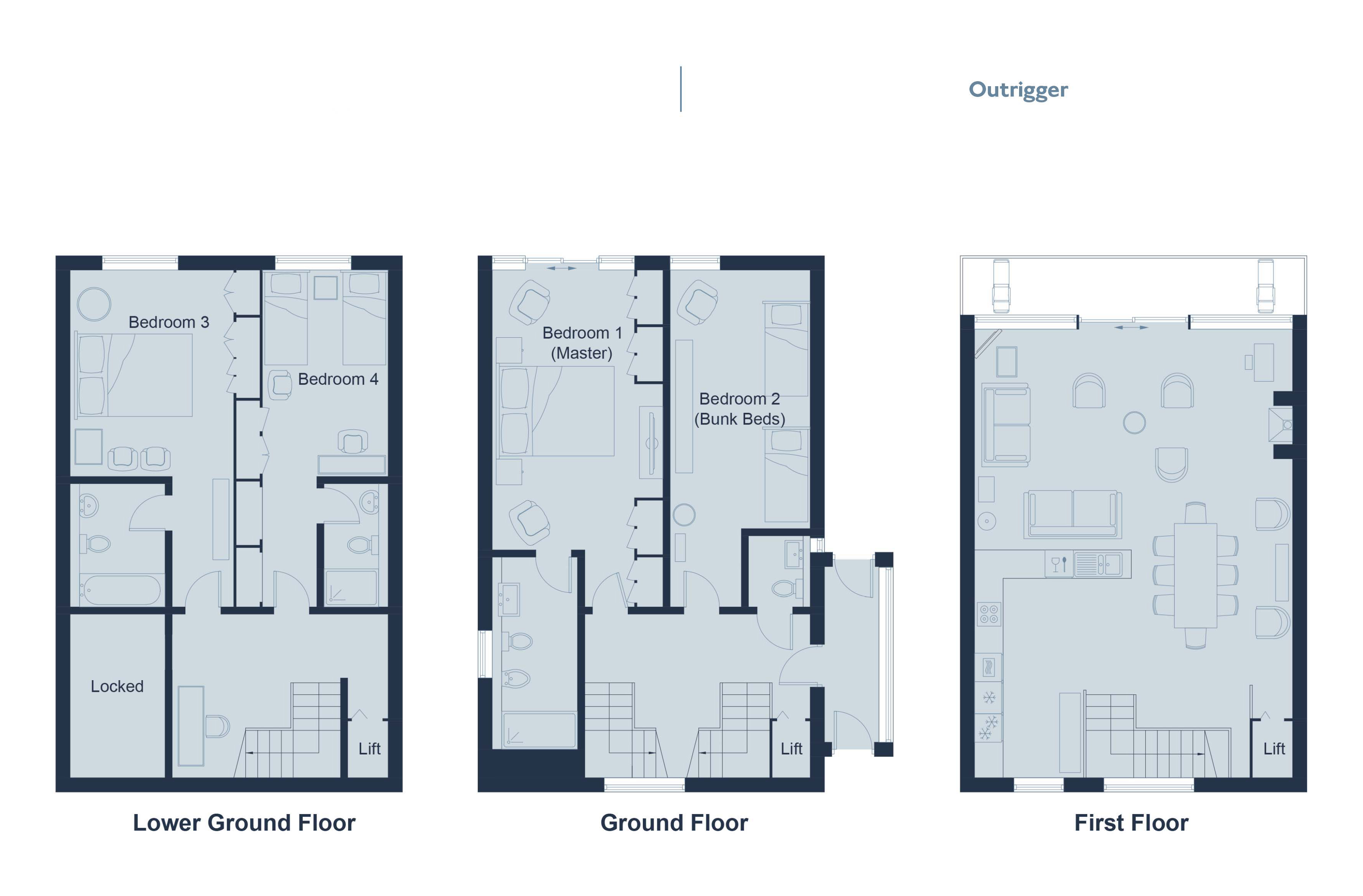 Outrigger floorplan