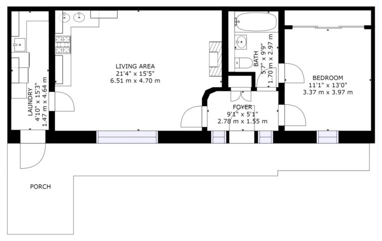 Wagtail Cottage floorplan