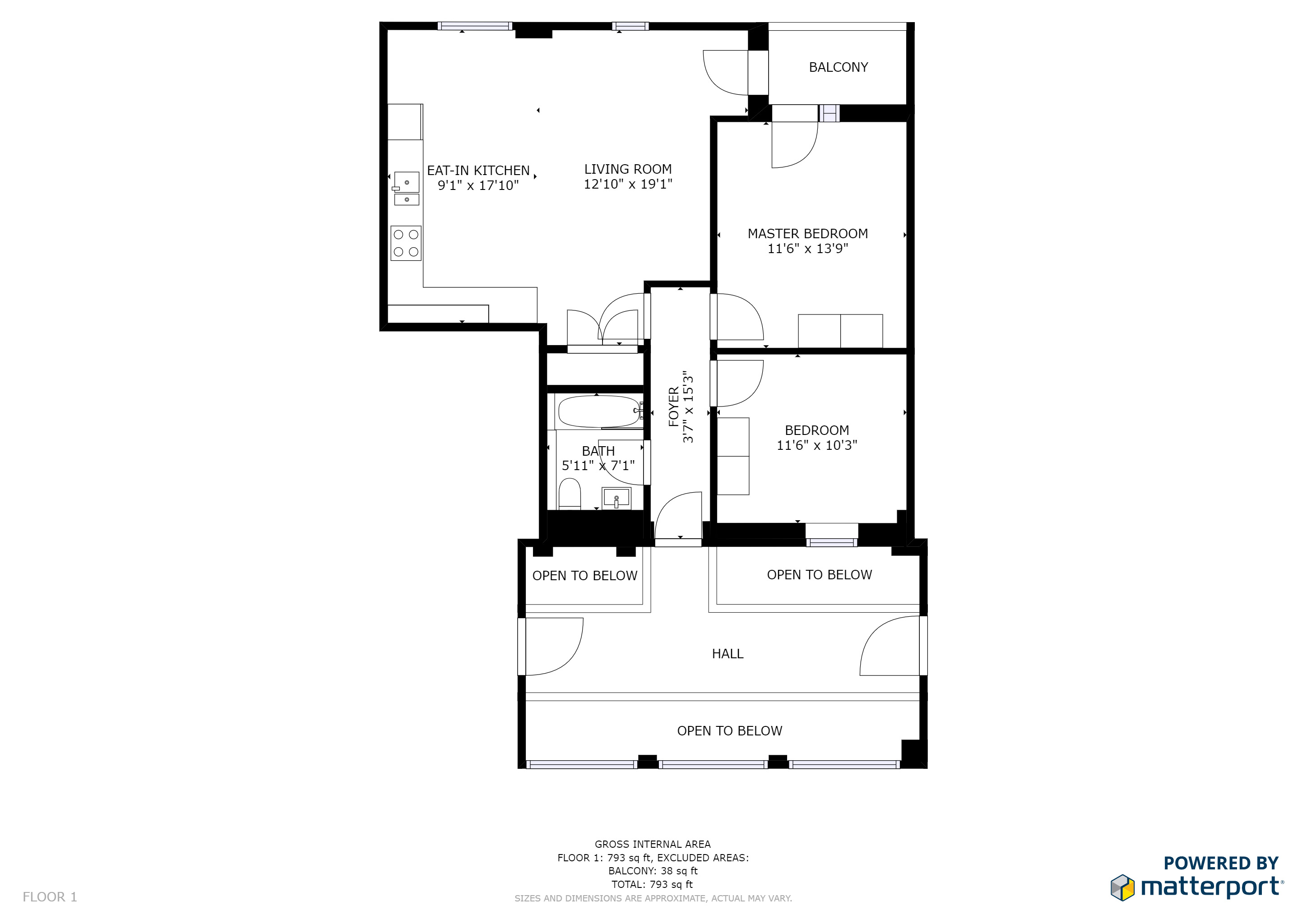 The Atrium floorplan