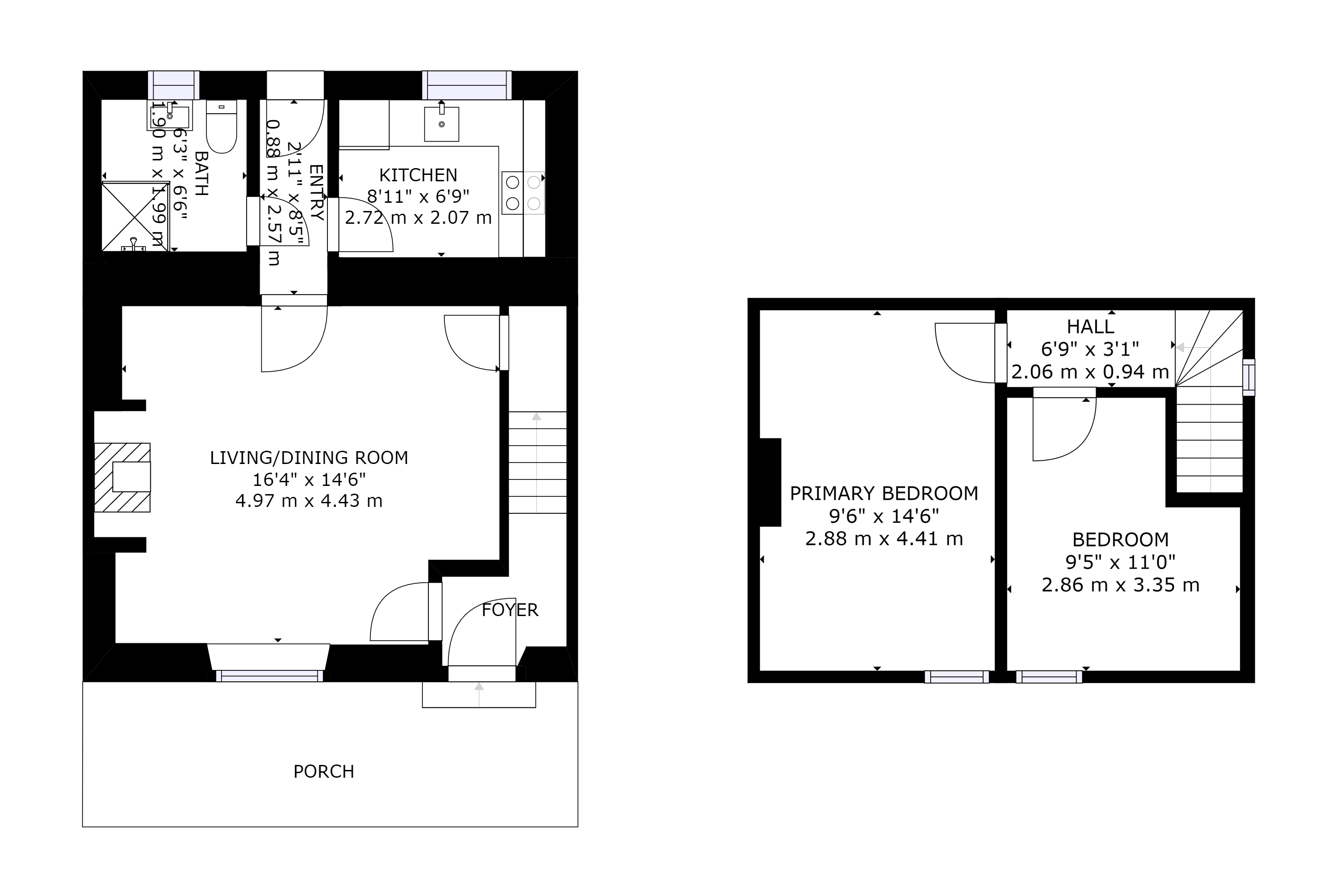 Lilac Cottage Alnmouth floorplan