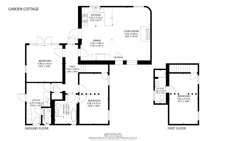 Garden Cottage - Swinmoor floorplan